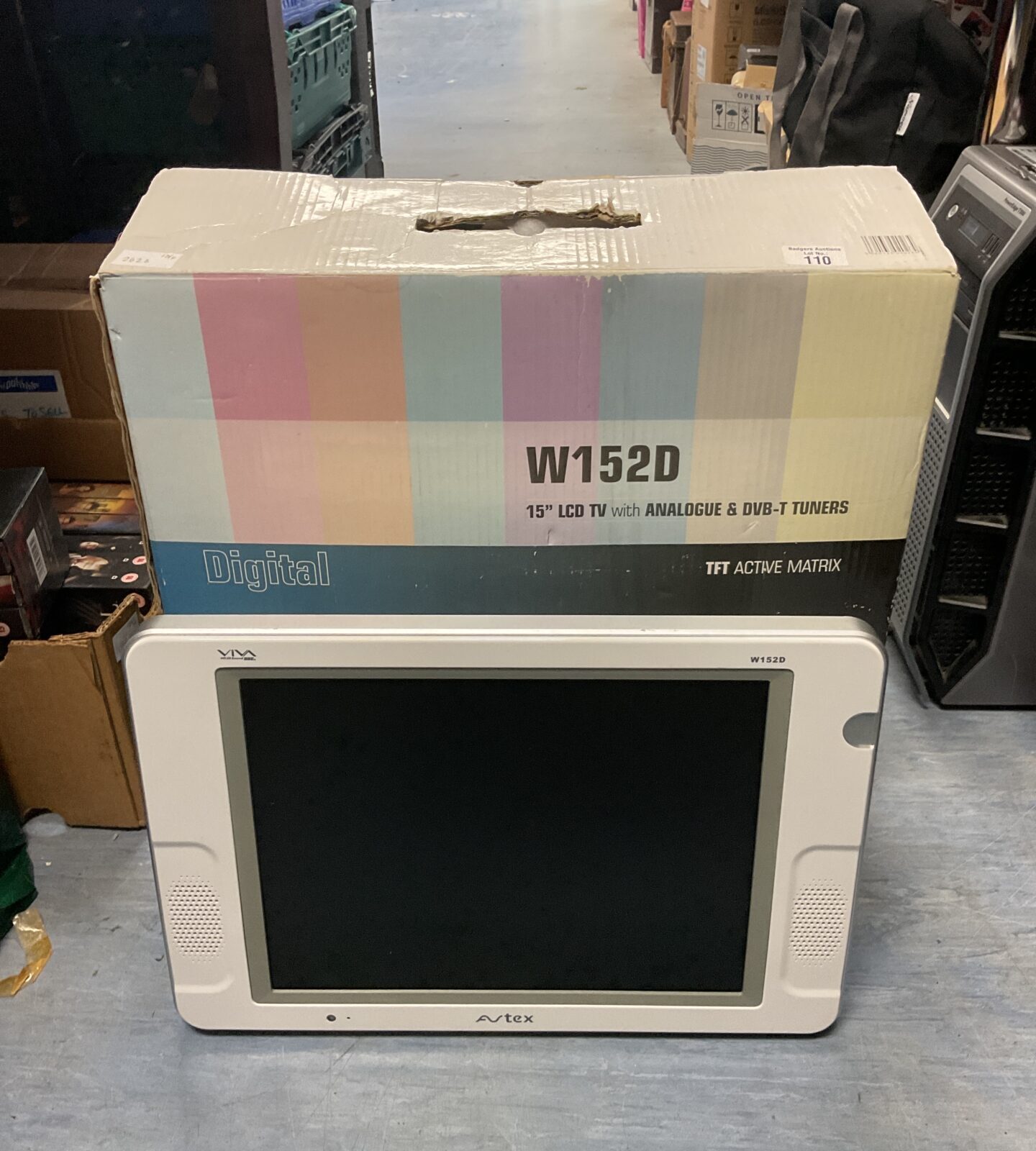 Avtex w152d 15” lcd tv with analogue & dvb-t tuner working