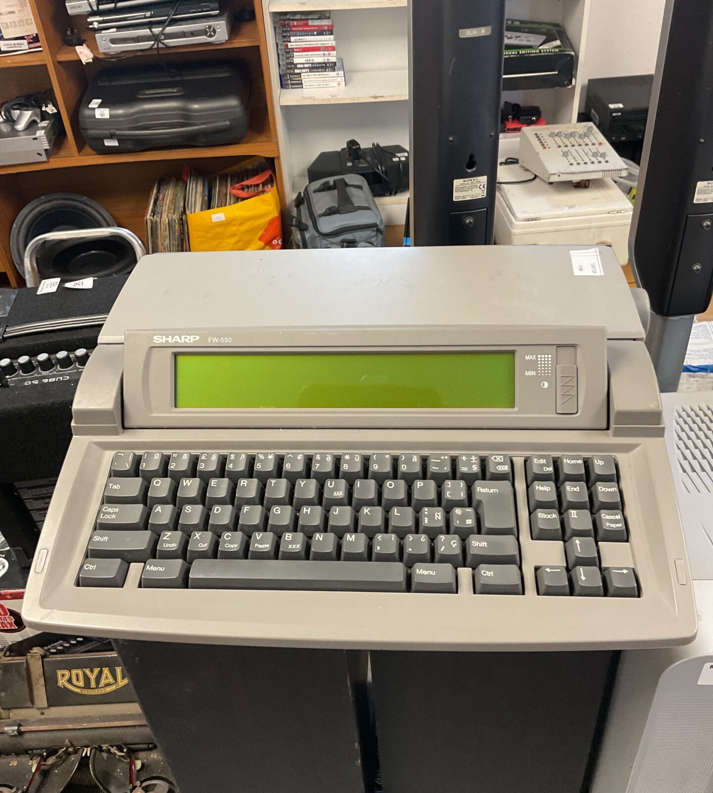 Sharp fw-550 electronic typewriter