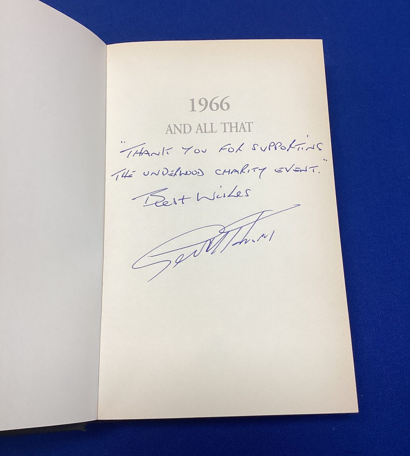 Signed copy of 1966 and all that by geoff hurst - Image 2