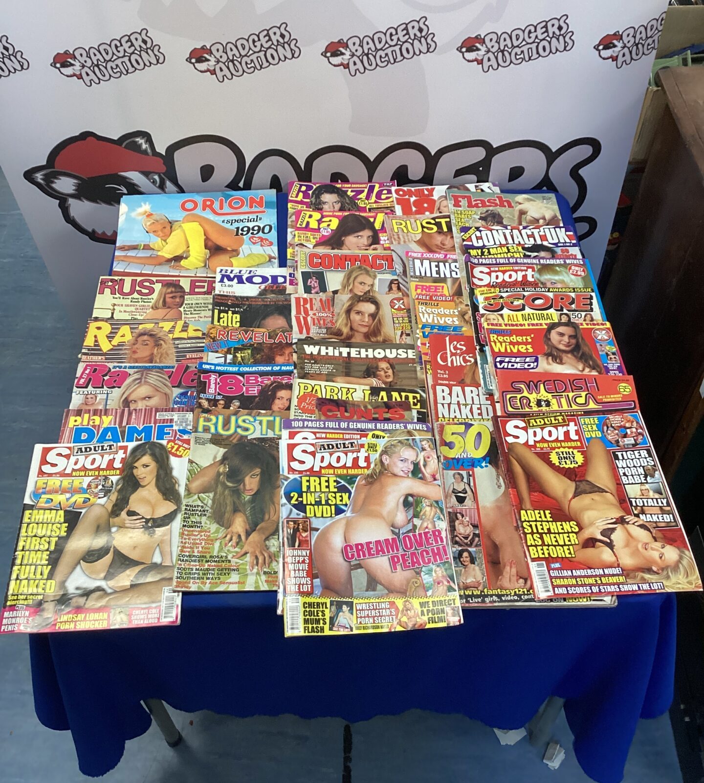 Box of adult magazines inc razzles