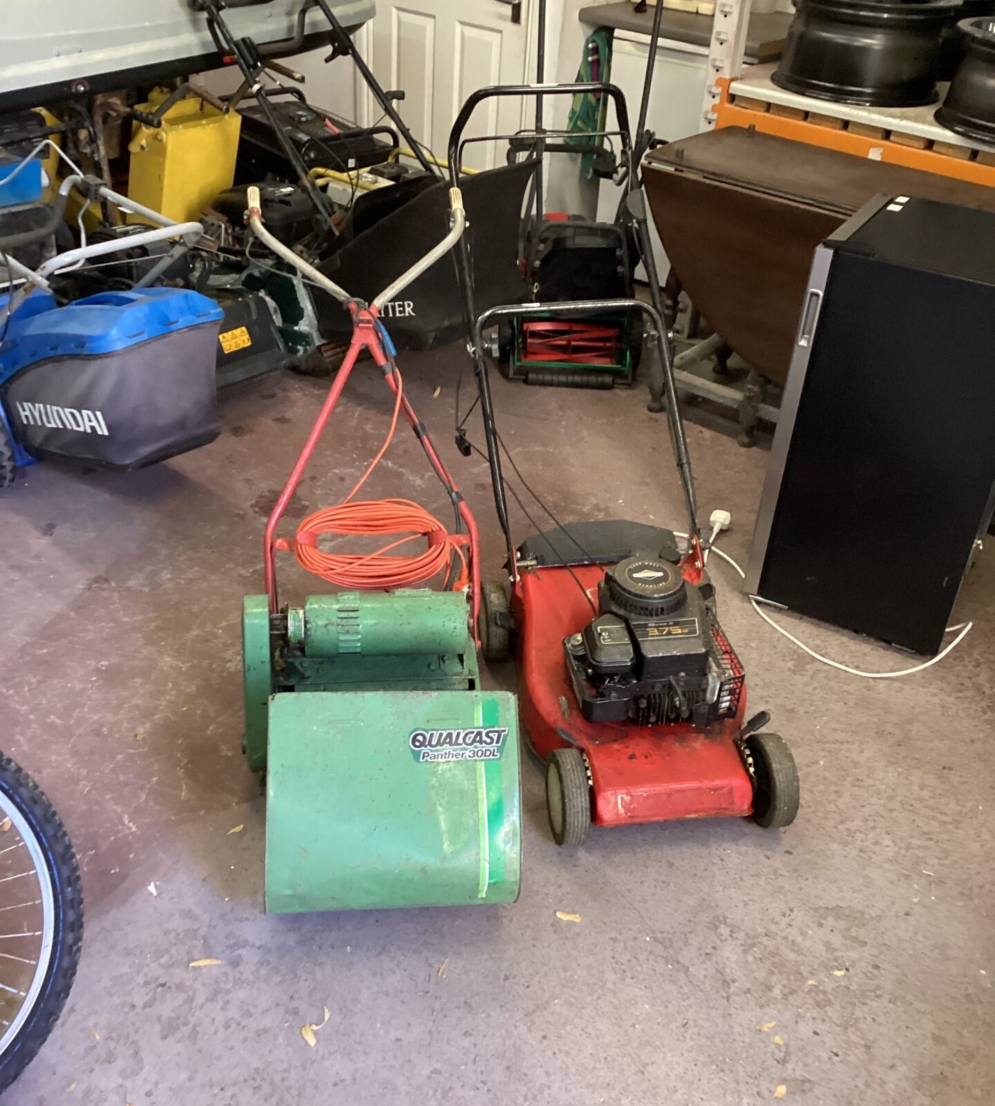 Two lawnmowers inc Qualcast electric mower