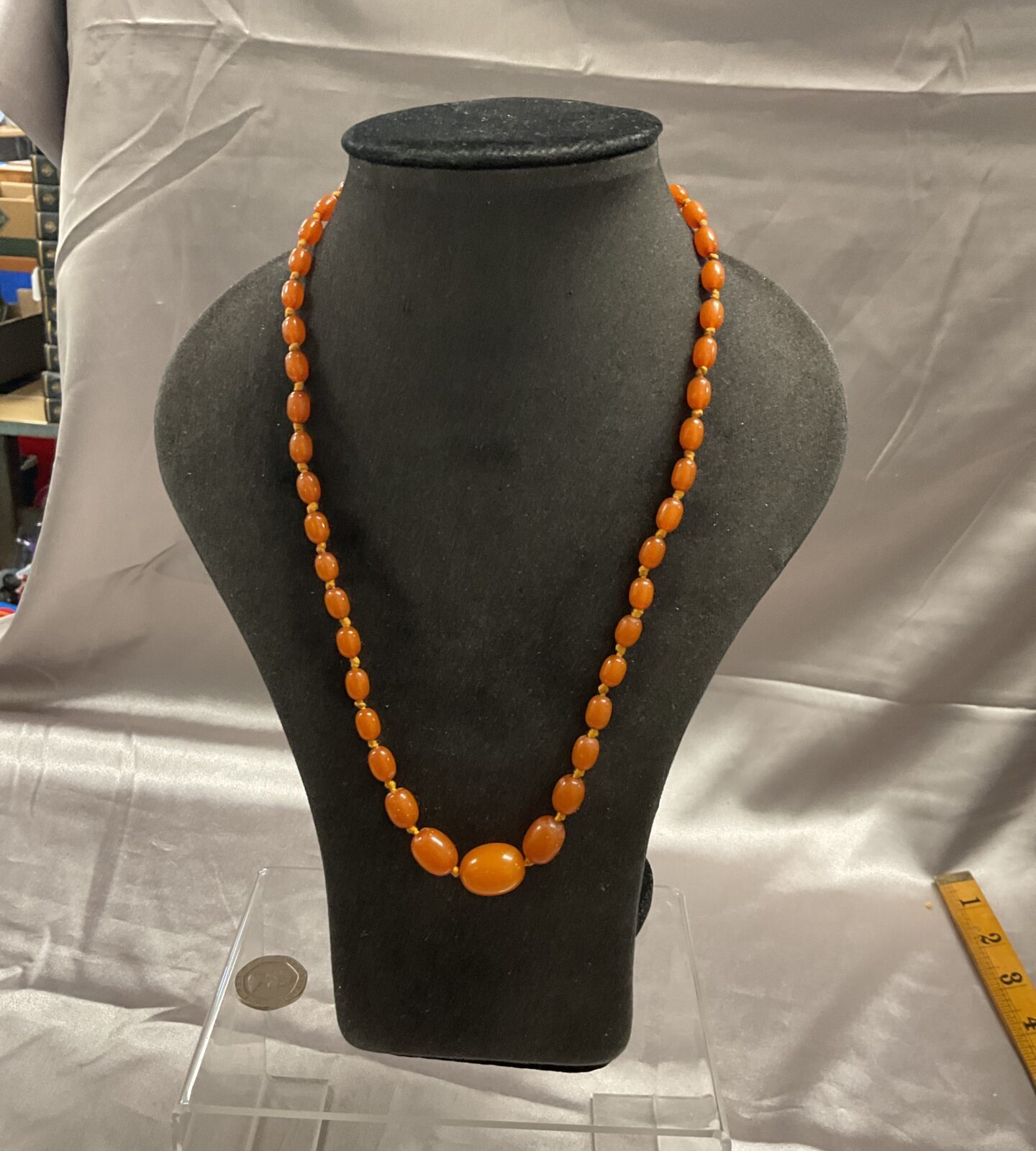 Vintage Amber bead necklace