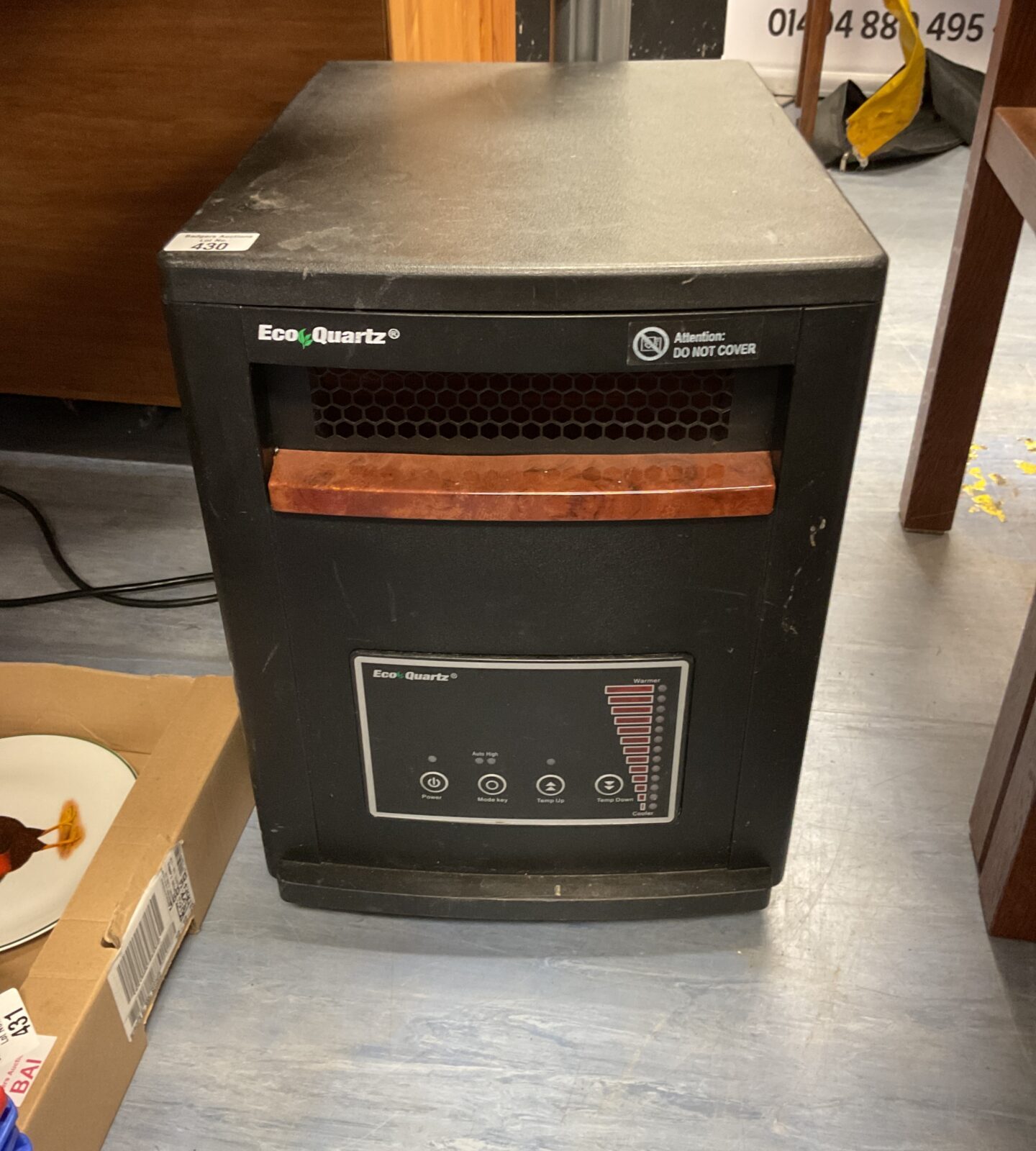 Eco quartz portable wheeled infared heater