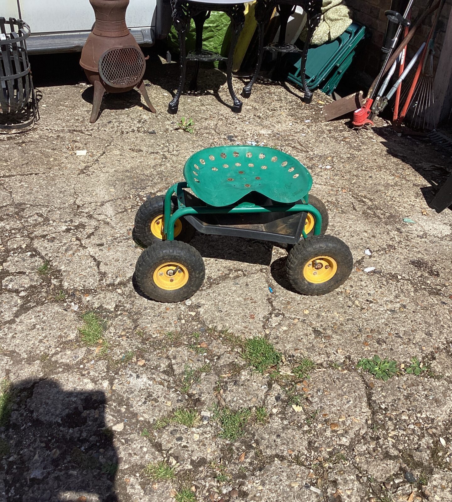 Garden Weeding Cart