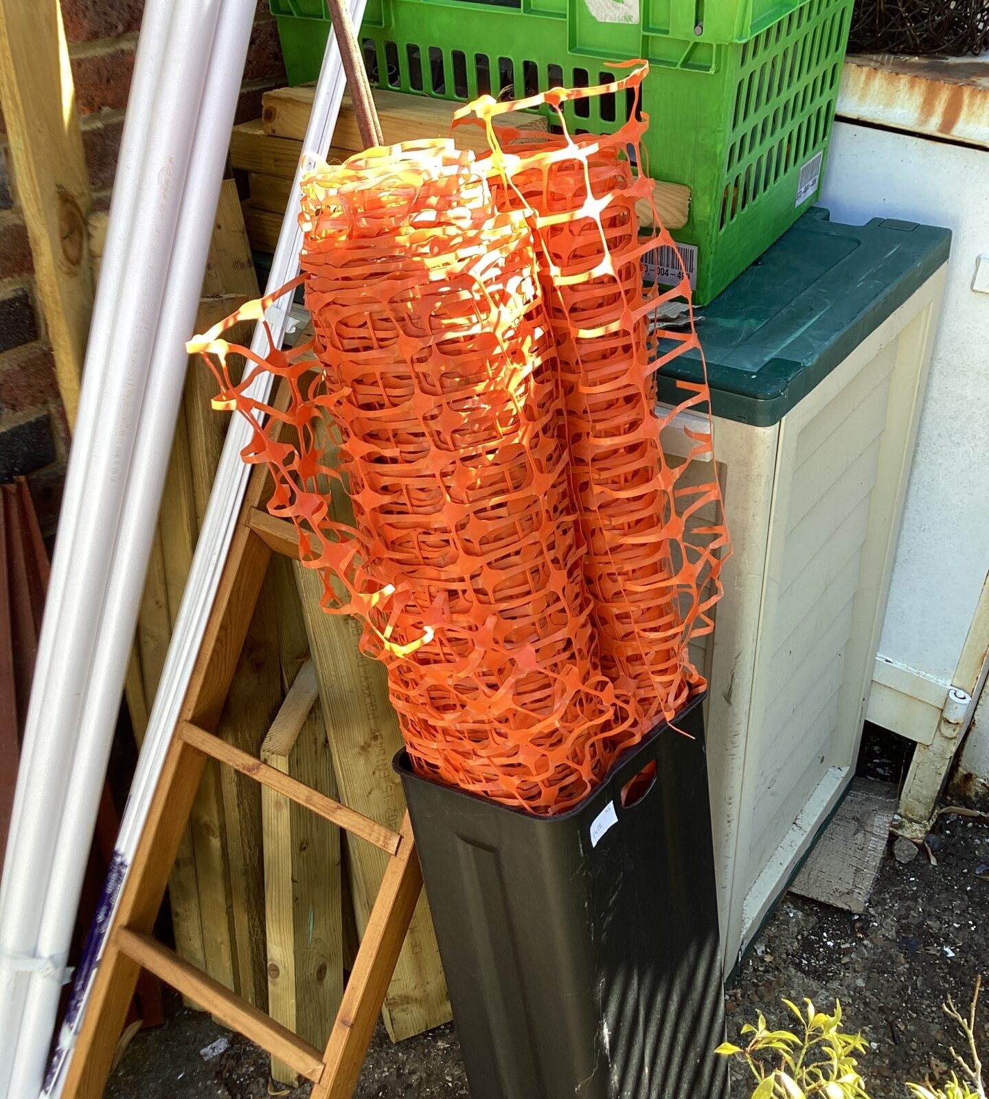 Two Rolls of temporary plastic fencing
