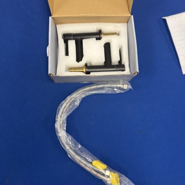 Pair of Matt black basin taps - new