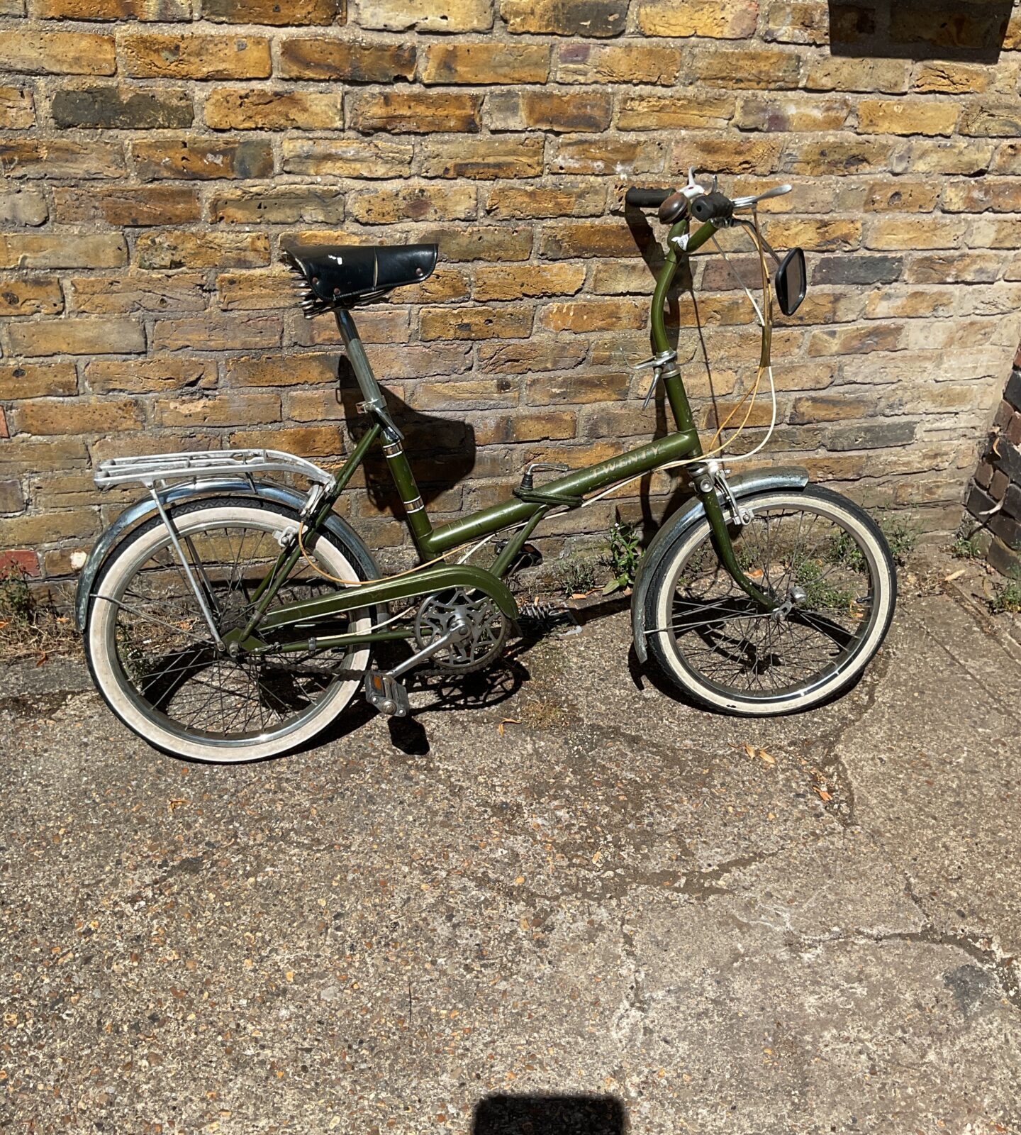 Vintage the raleigh twenty bike