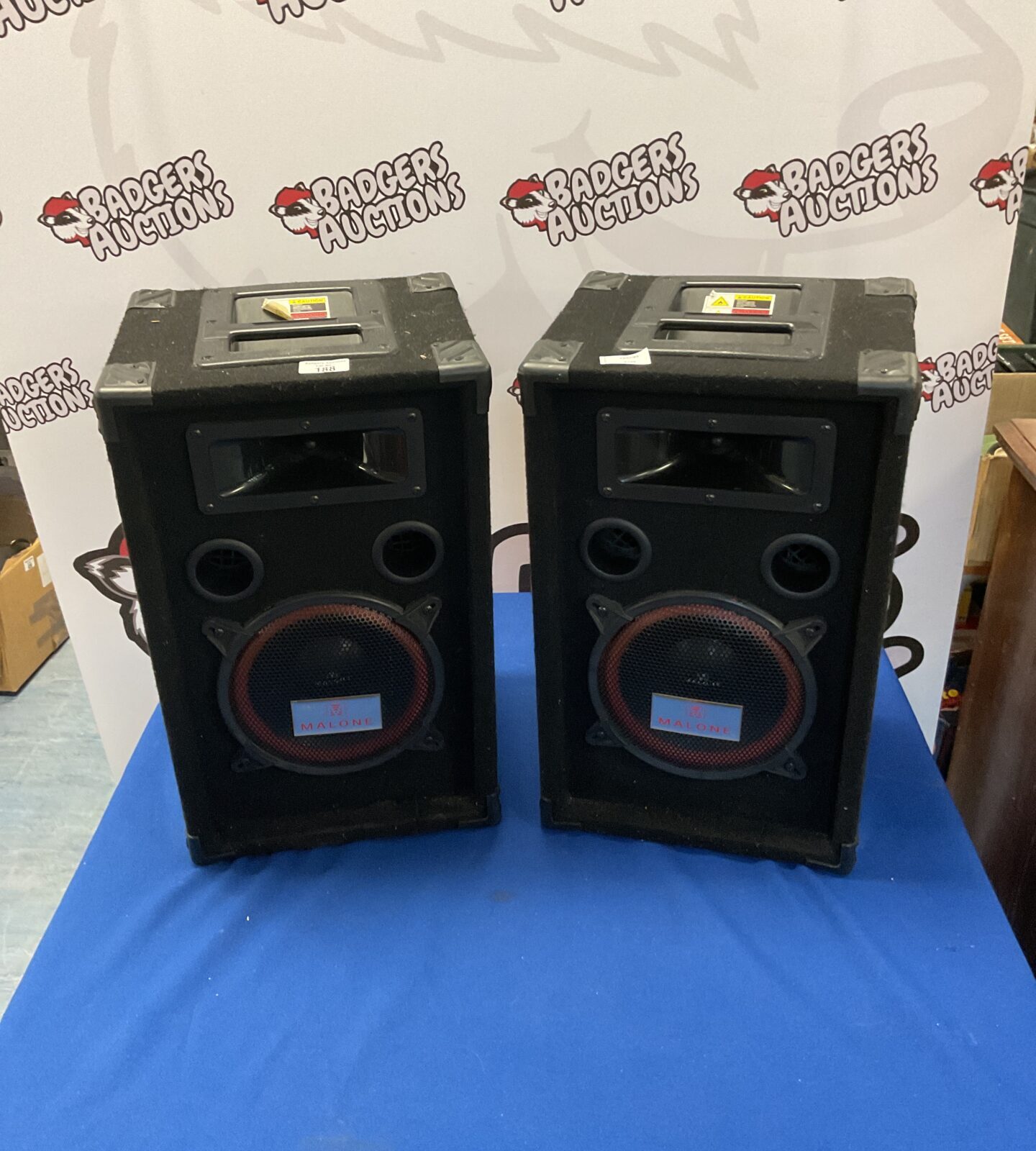 Pair of Malone 500W speakers