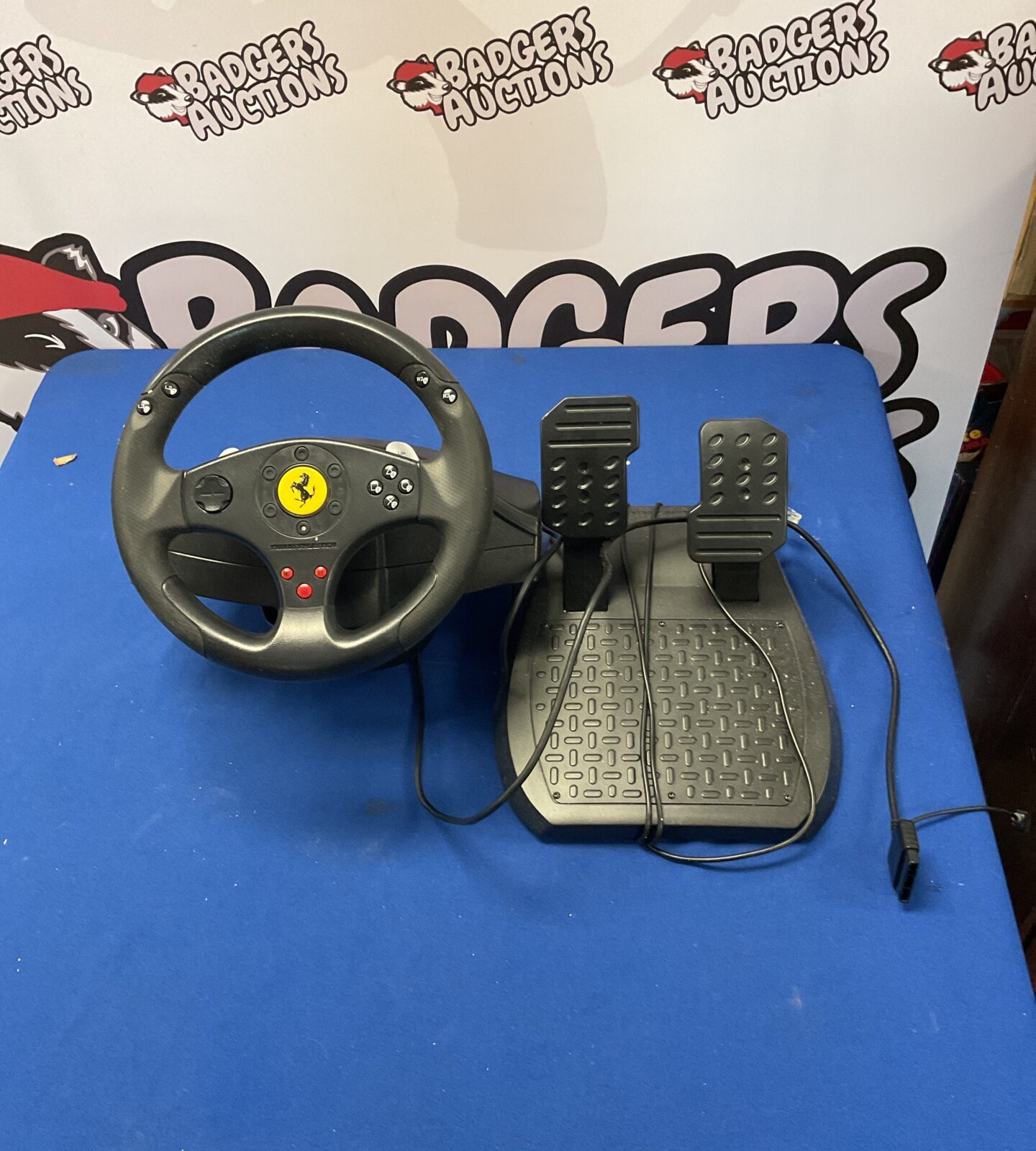 Trustmaster Ferrari GT experience racing wheel and pedals for PC, PS2 and PS3