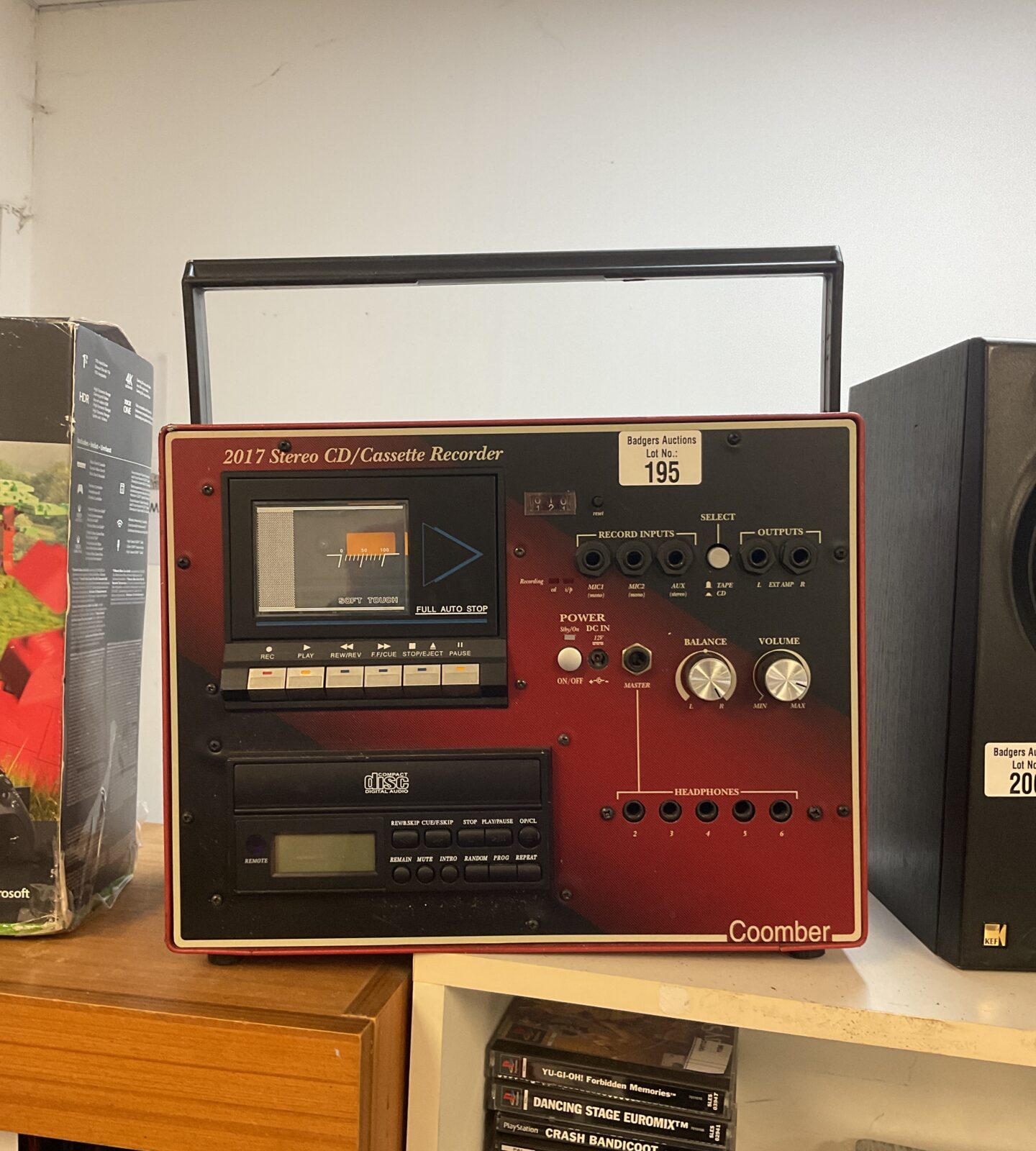 Coomber stereo cd/cassette recorder
