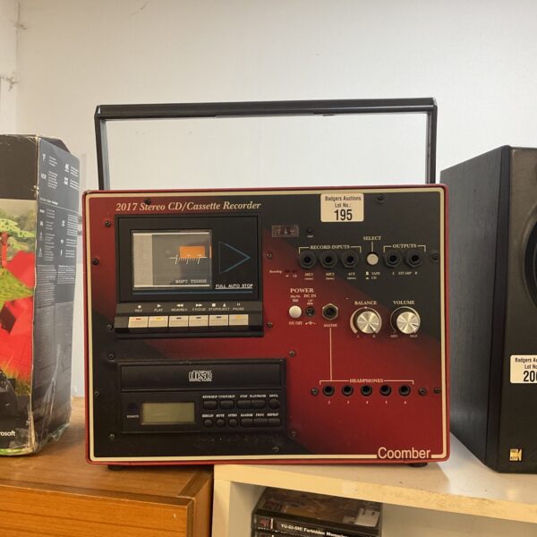Coomber stereo cd/cassette recorder