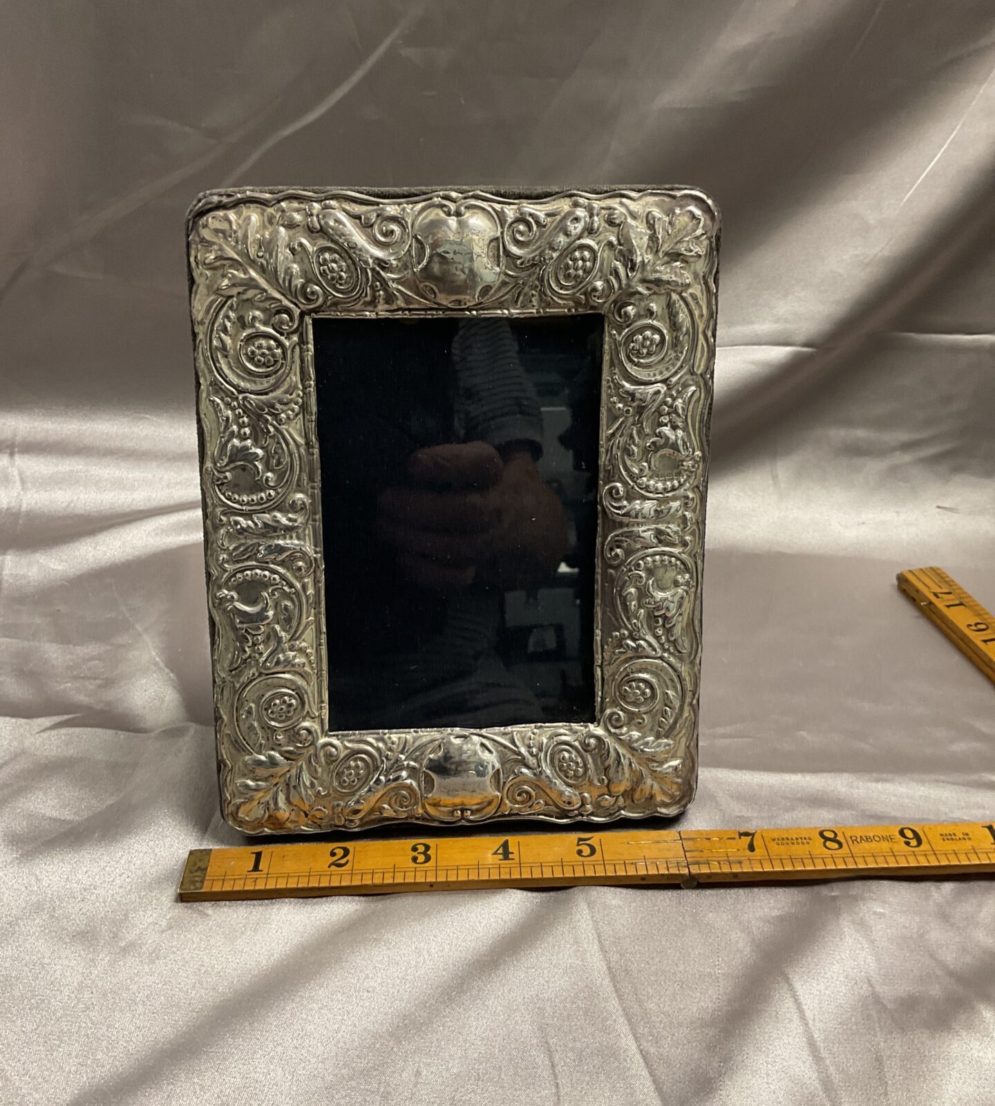 Hallmarked silver photo frame