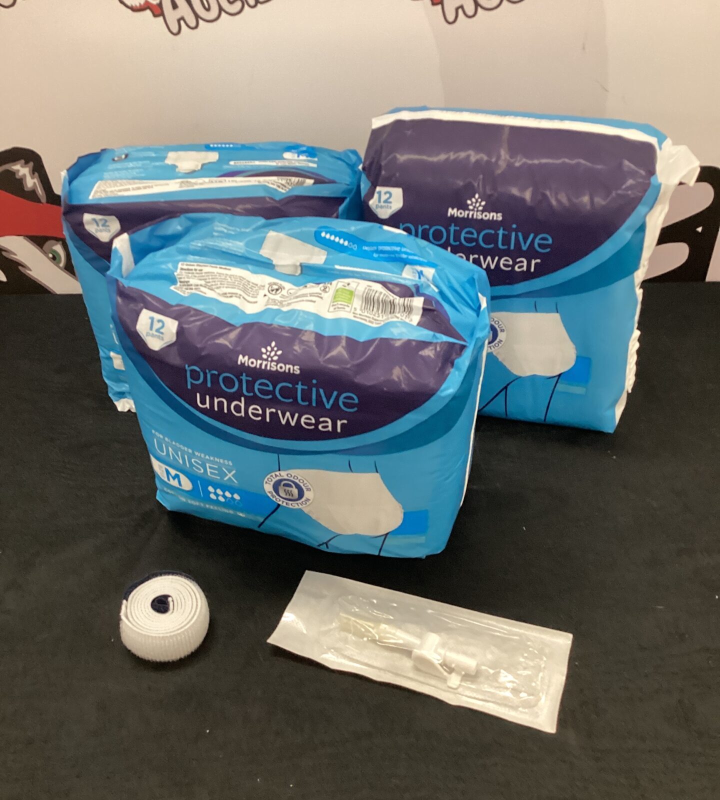 Three packs of protective underwear size M