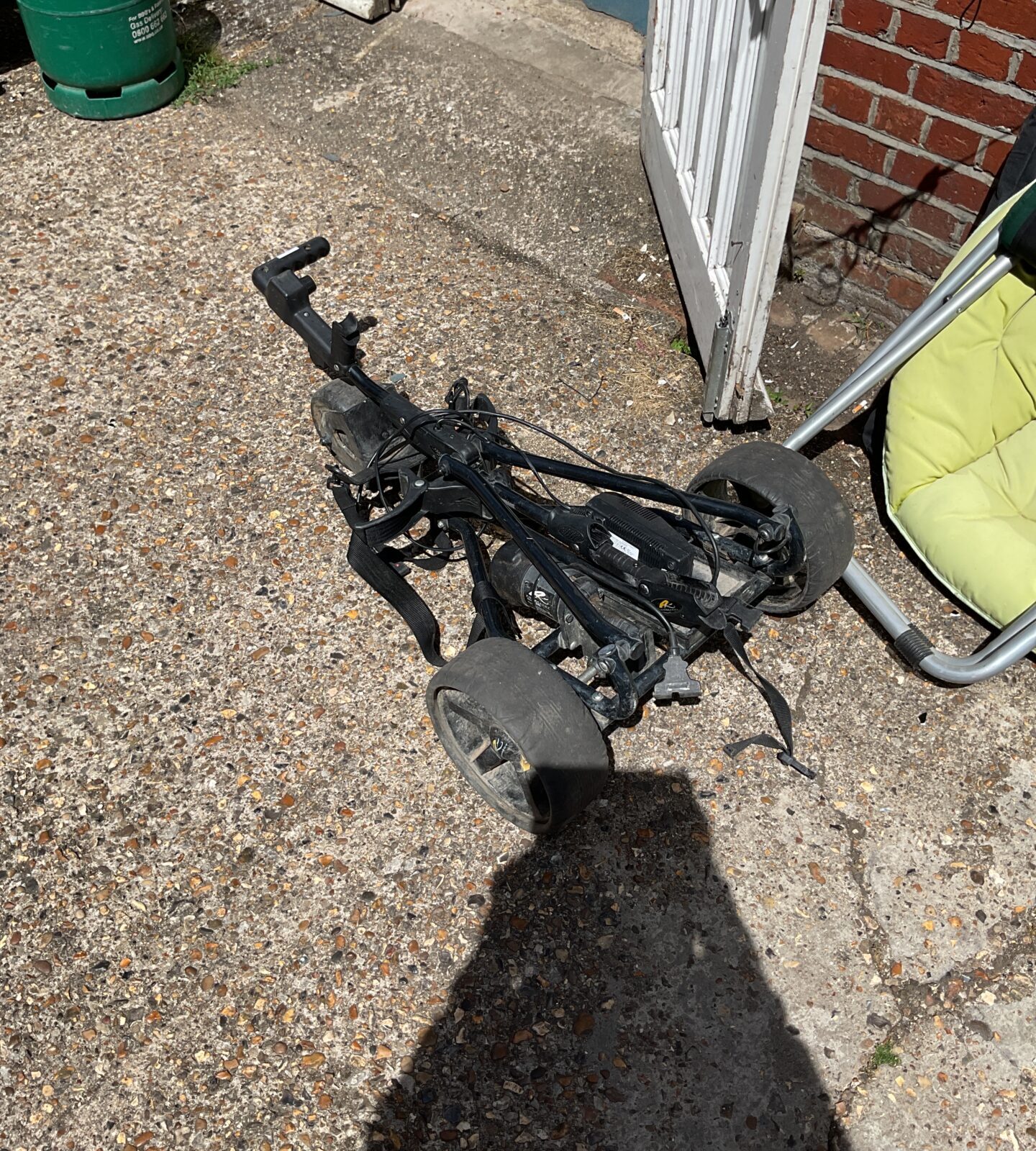 Powakaddy electric golf trolley with charger