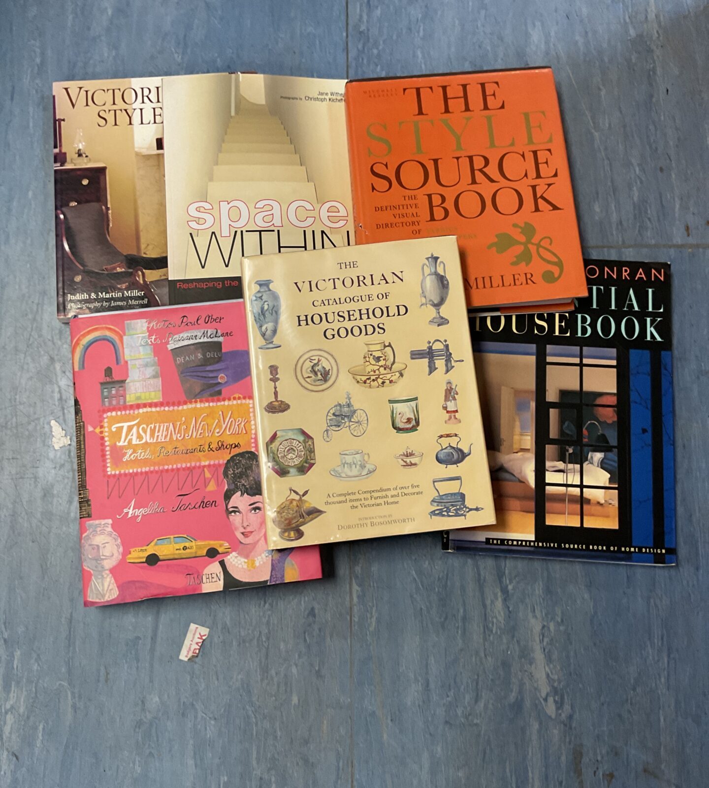 Bag of mixed books inc victorian goods and household goods