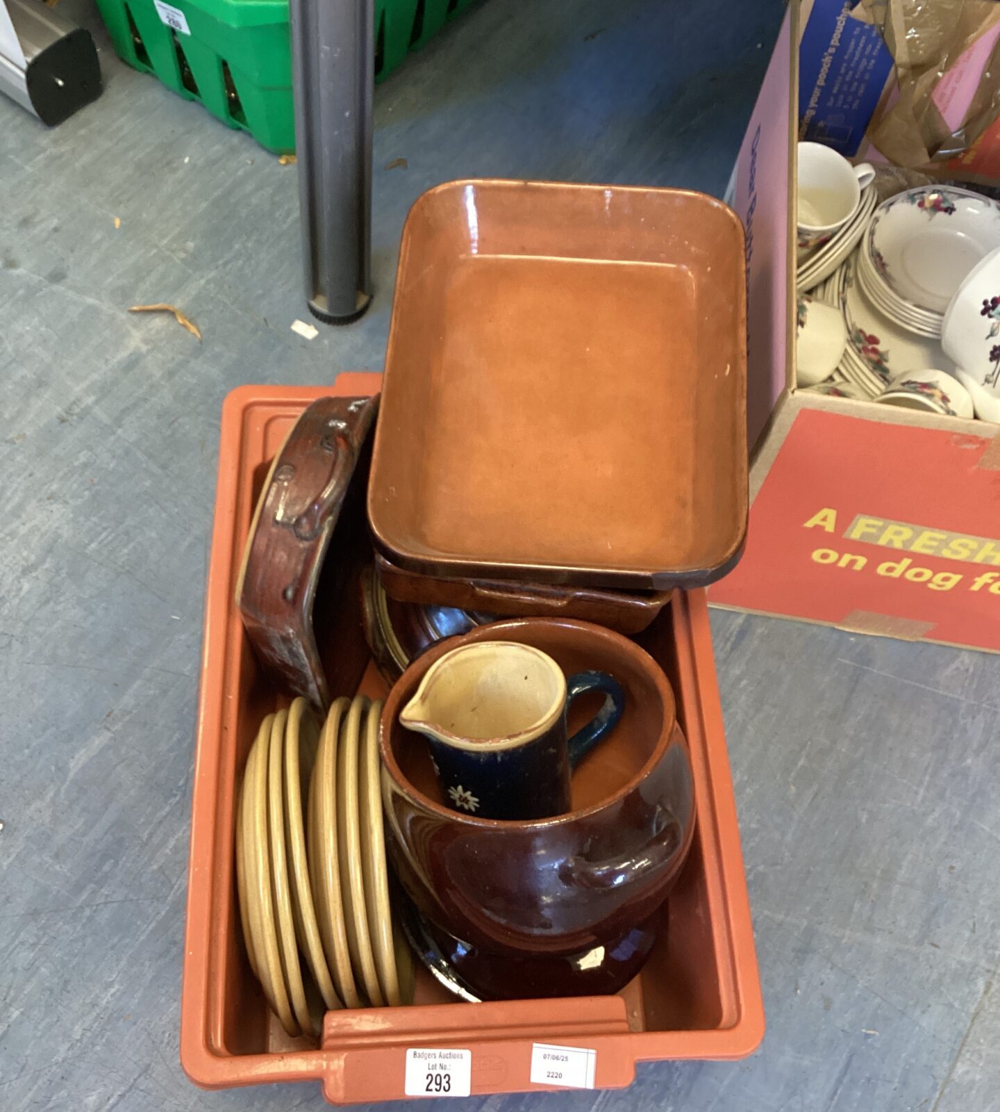 Selection of Earthenware Kitchen Ware inc Large oven dishes