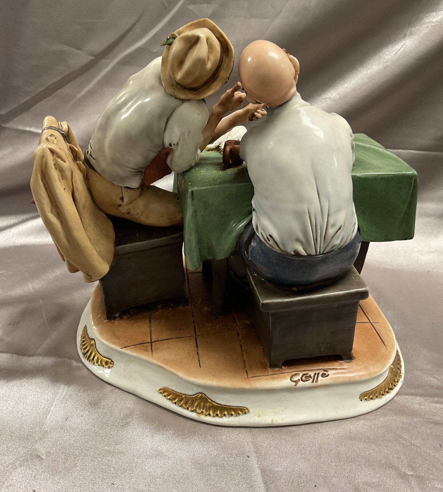 A Cappodimonte figure group hunting tales by gieseppe cappe - Image 3
