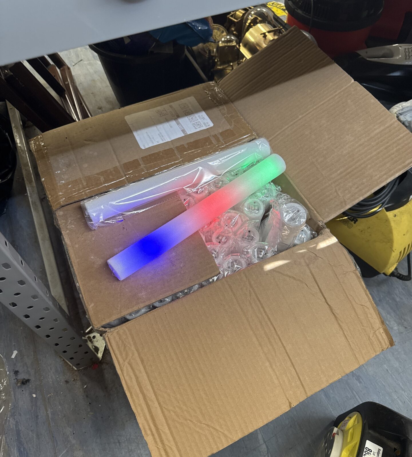 Box of rave glow sticks