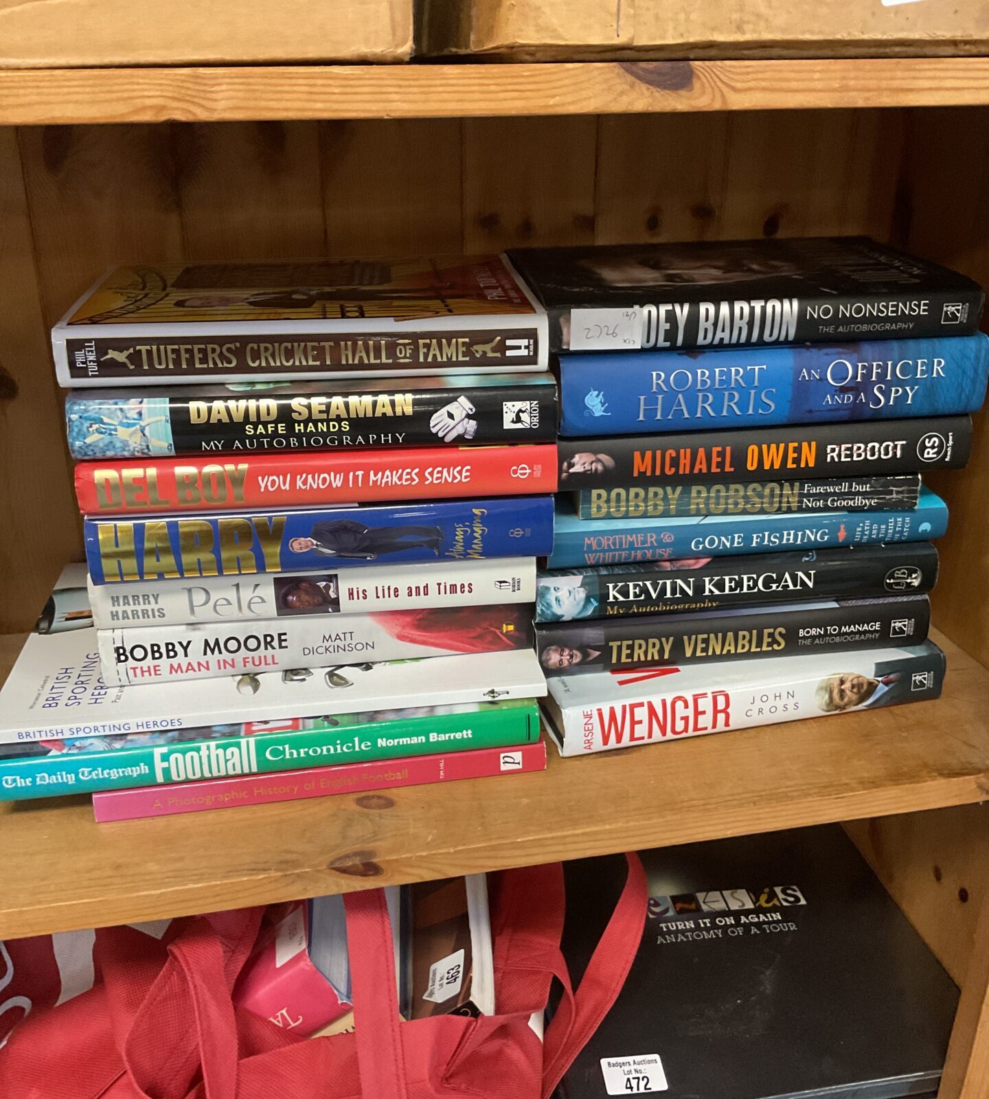 Collection of sports related autobiographies