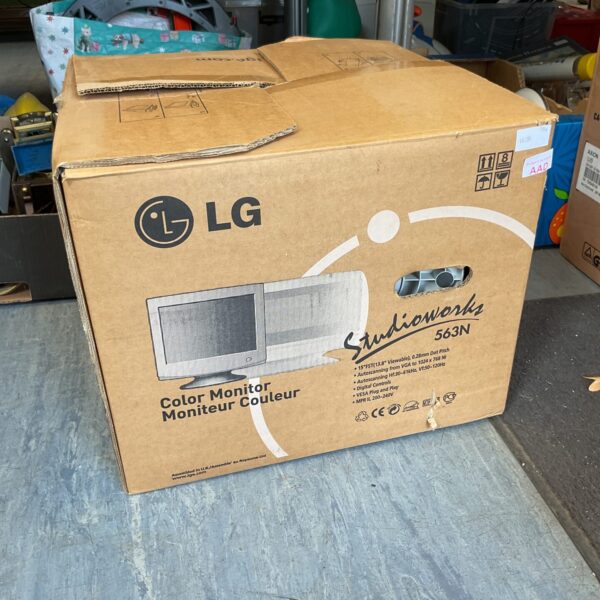 Lg 15” colour monitor boxed
