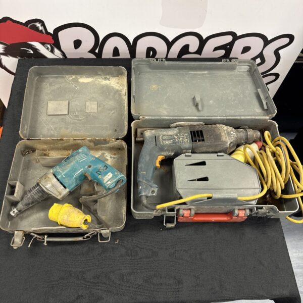 Bosch drill with Makita electric screwdriver 110v - untested