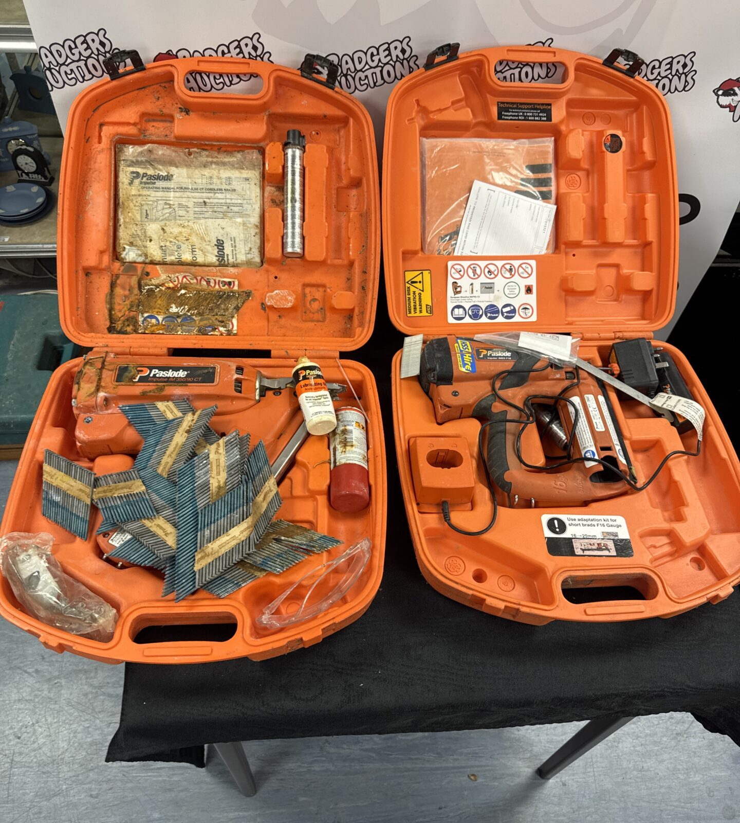 Two paslode nail/staple guns - untested