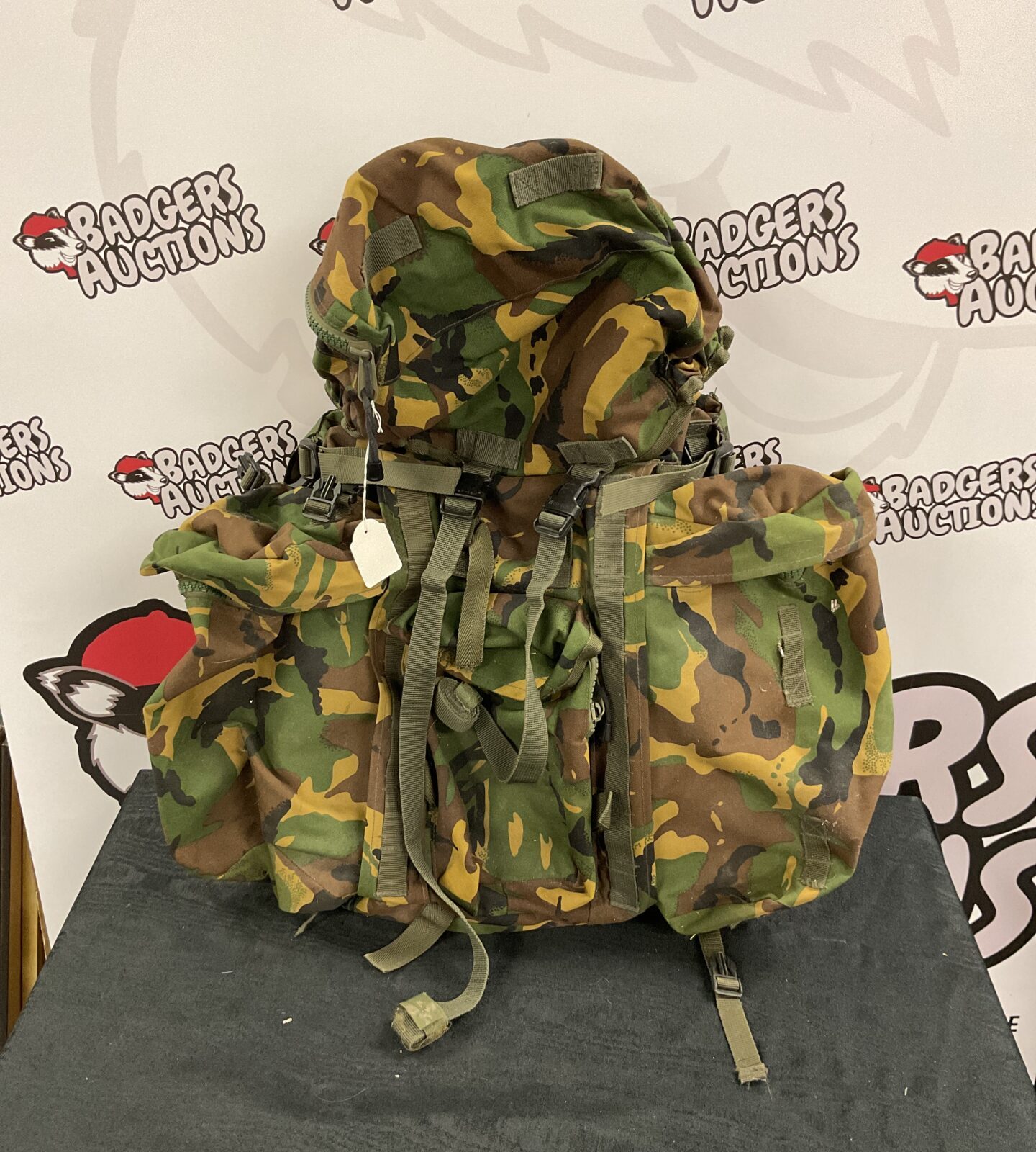 British army web tex Bergen with additional pouches