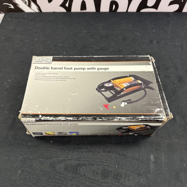 Torq double barrel foot pump