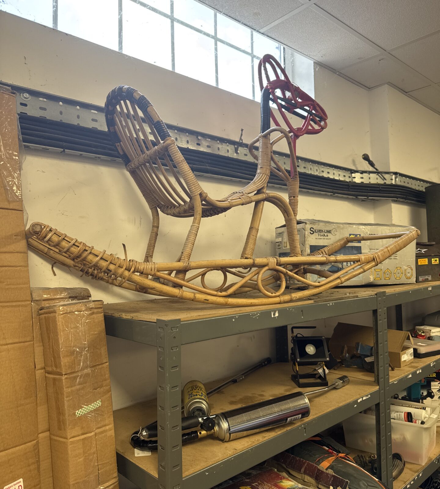 Nissen children’s bamboo rocking horse