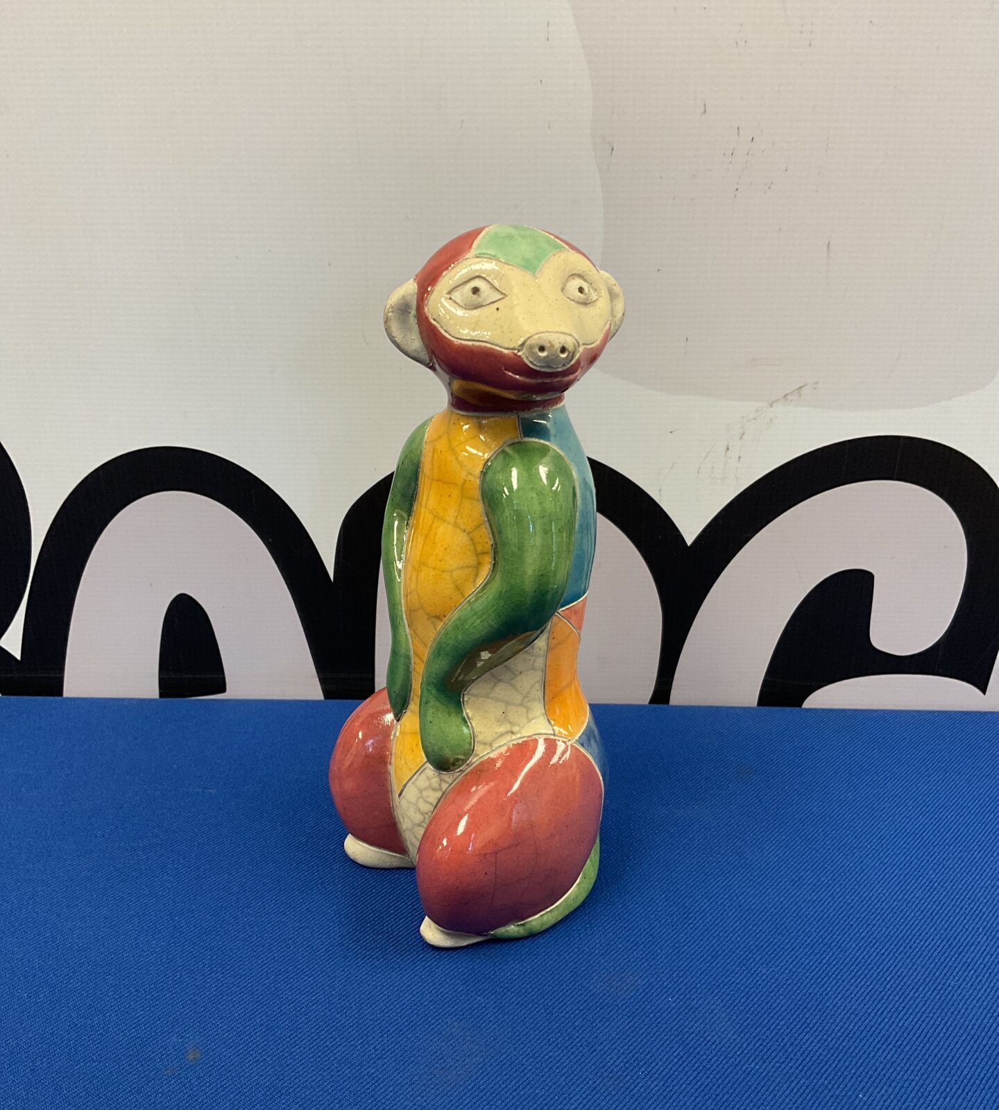 Hand made South African pottery meerkat