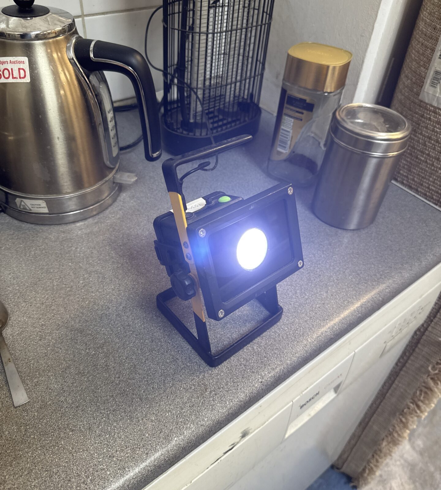 Small LED site light - working