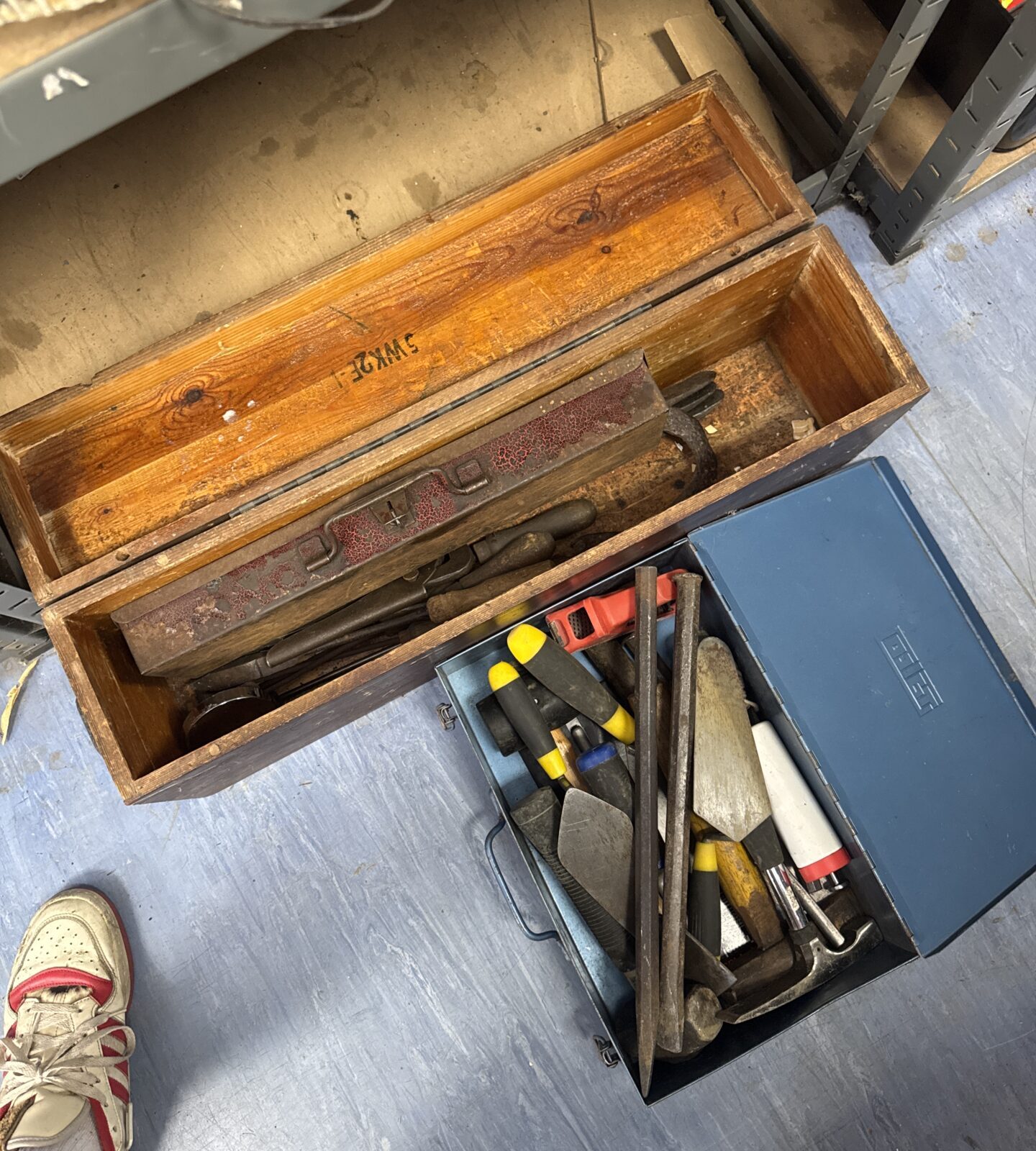 Two tool boxes with contents