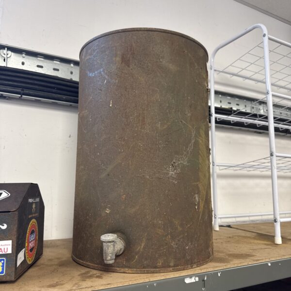 Vintage metal water tank