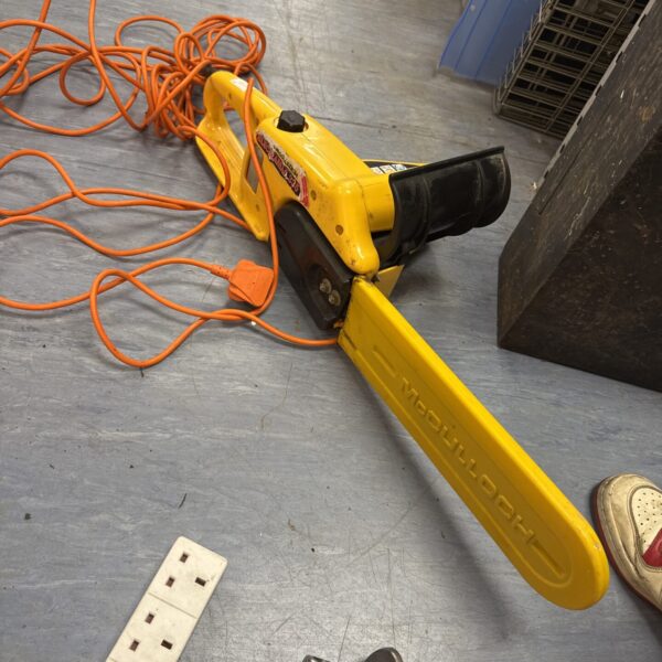 McCulloch electramac 14” electric chainsaw - working