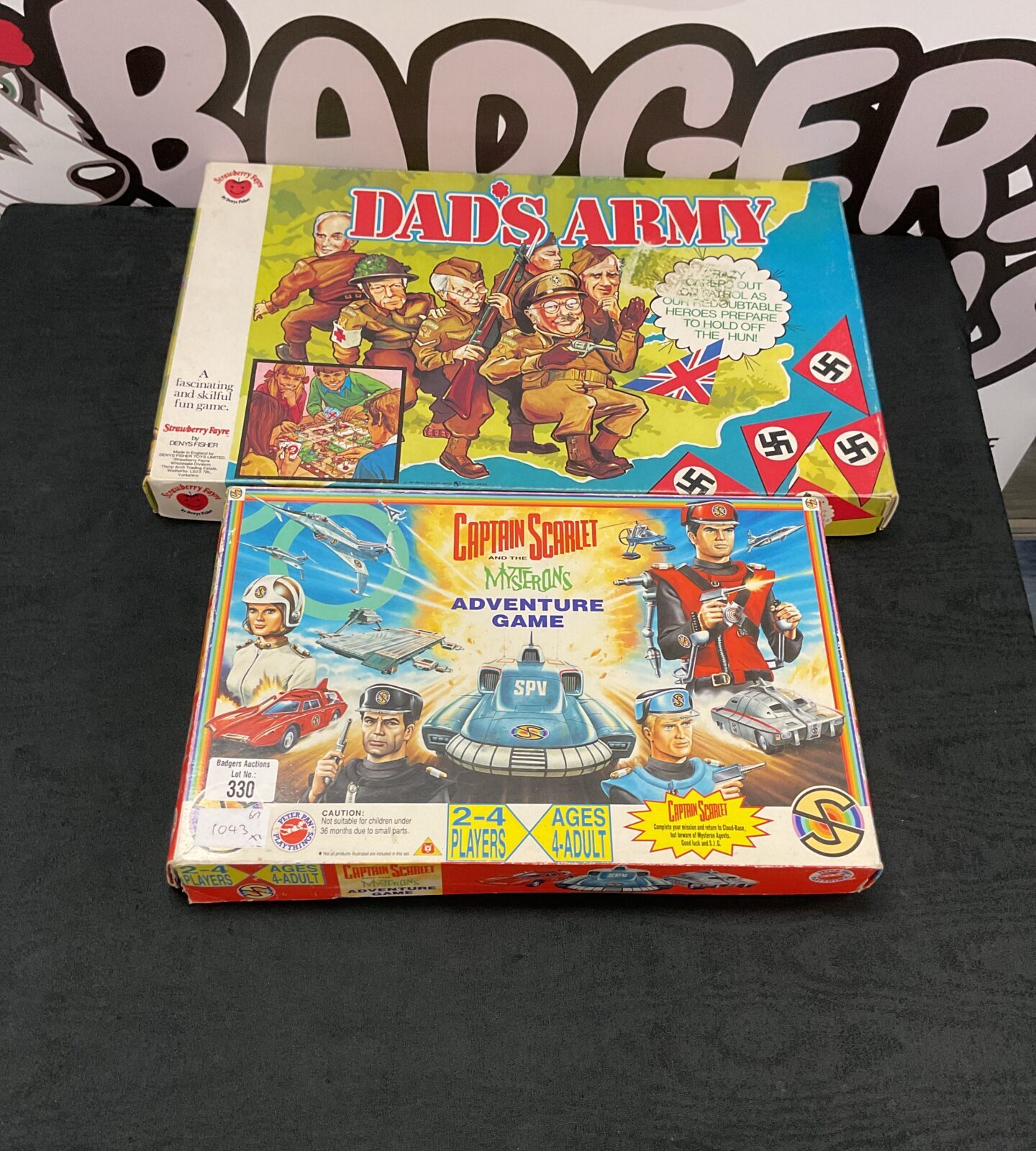 Two retro board games inc captain scarlet and dads army