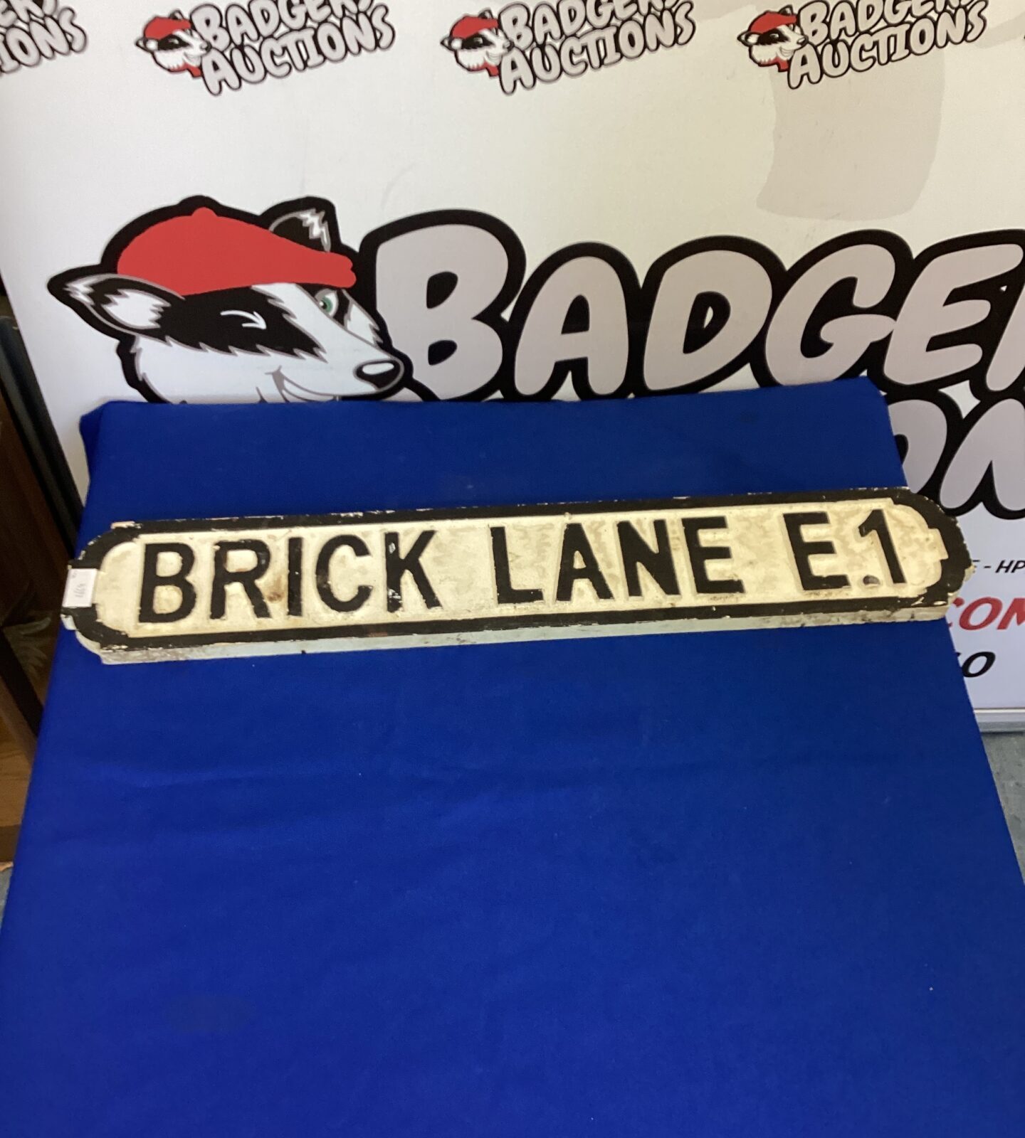 Wooden Brick Lane Sign
