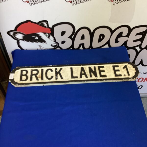 Wooden Brick Lane Sign