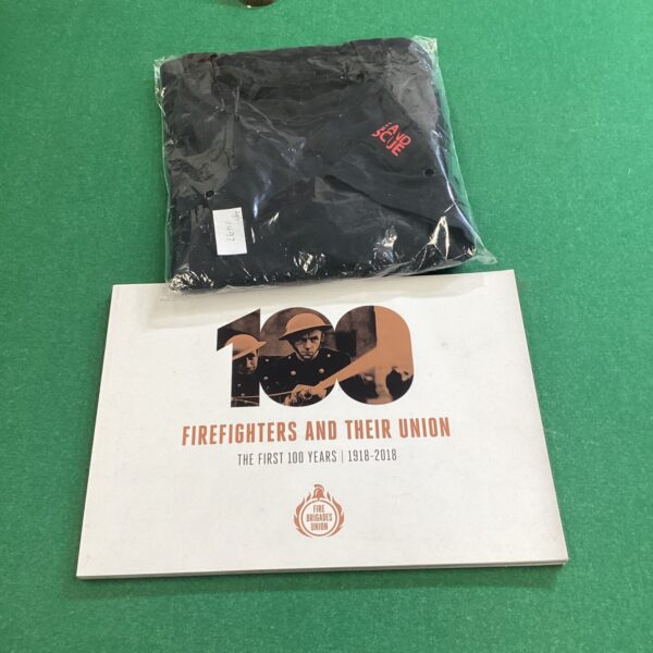 fire servicet shirt and brochure