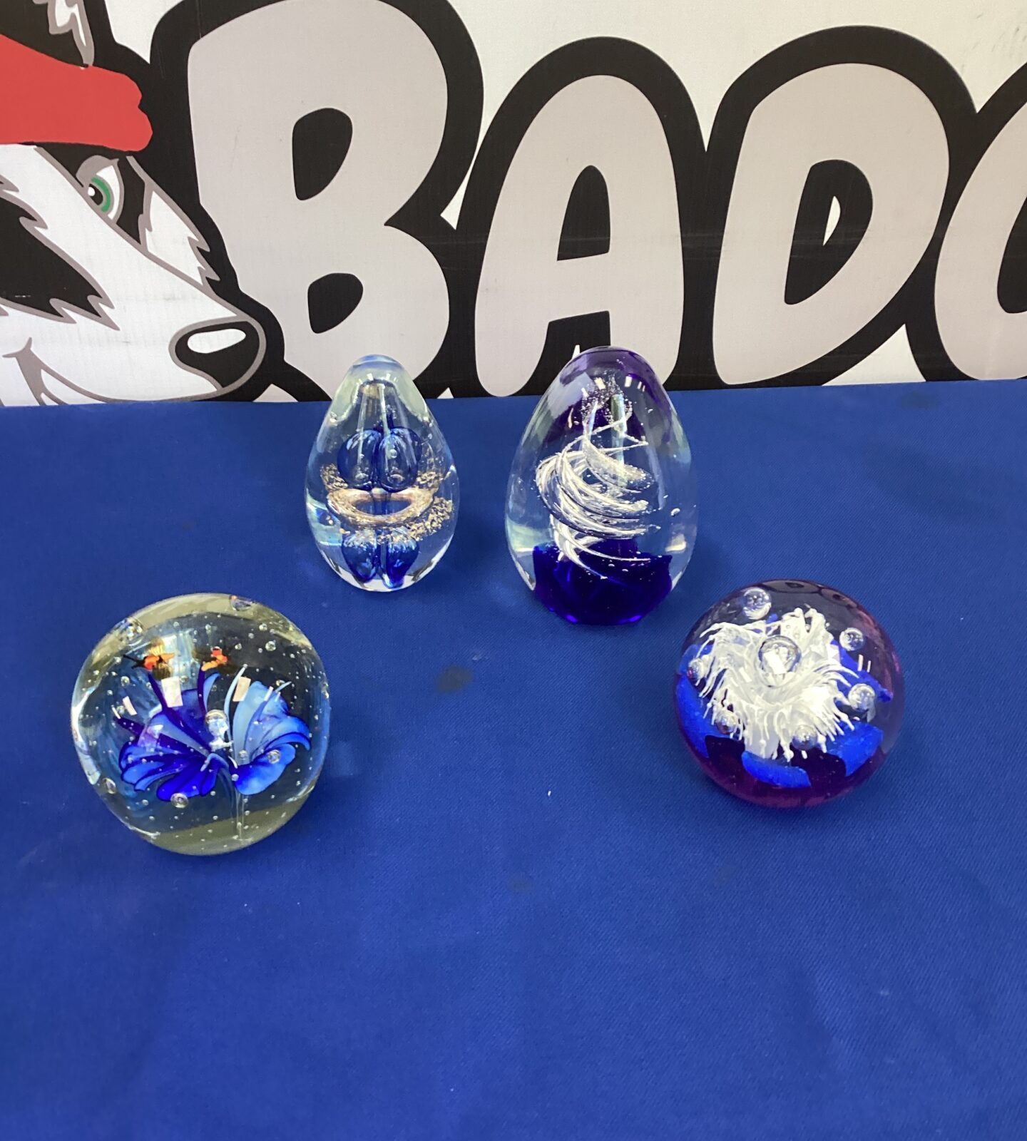 Four Murano Glass Paperweights