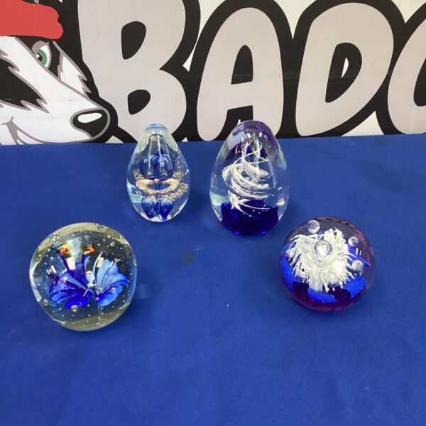 Four Murano Glass Paperweights