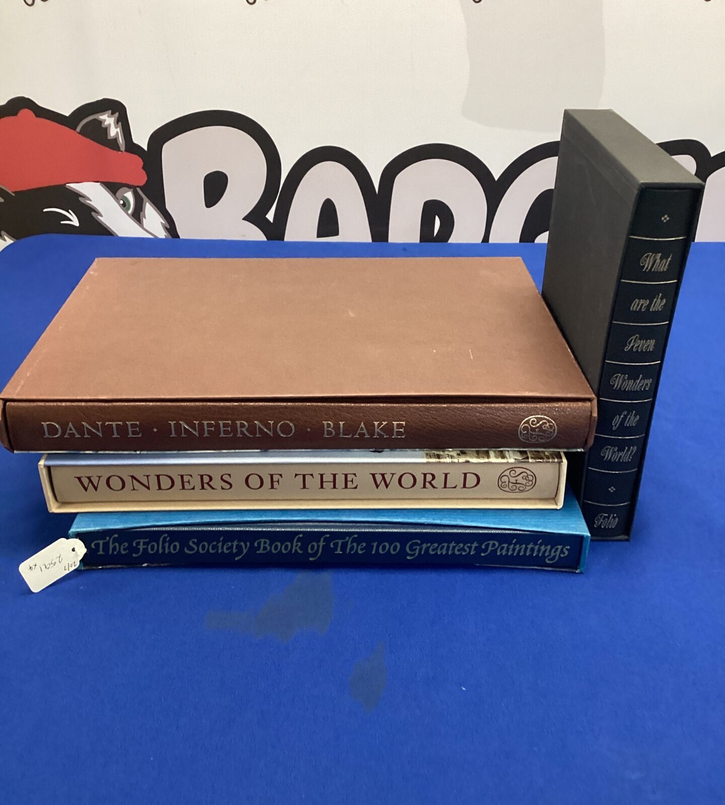 Four folio society books inc dante’s inferno & wonders of the world