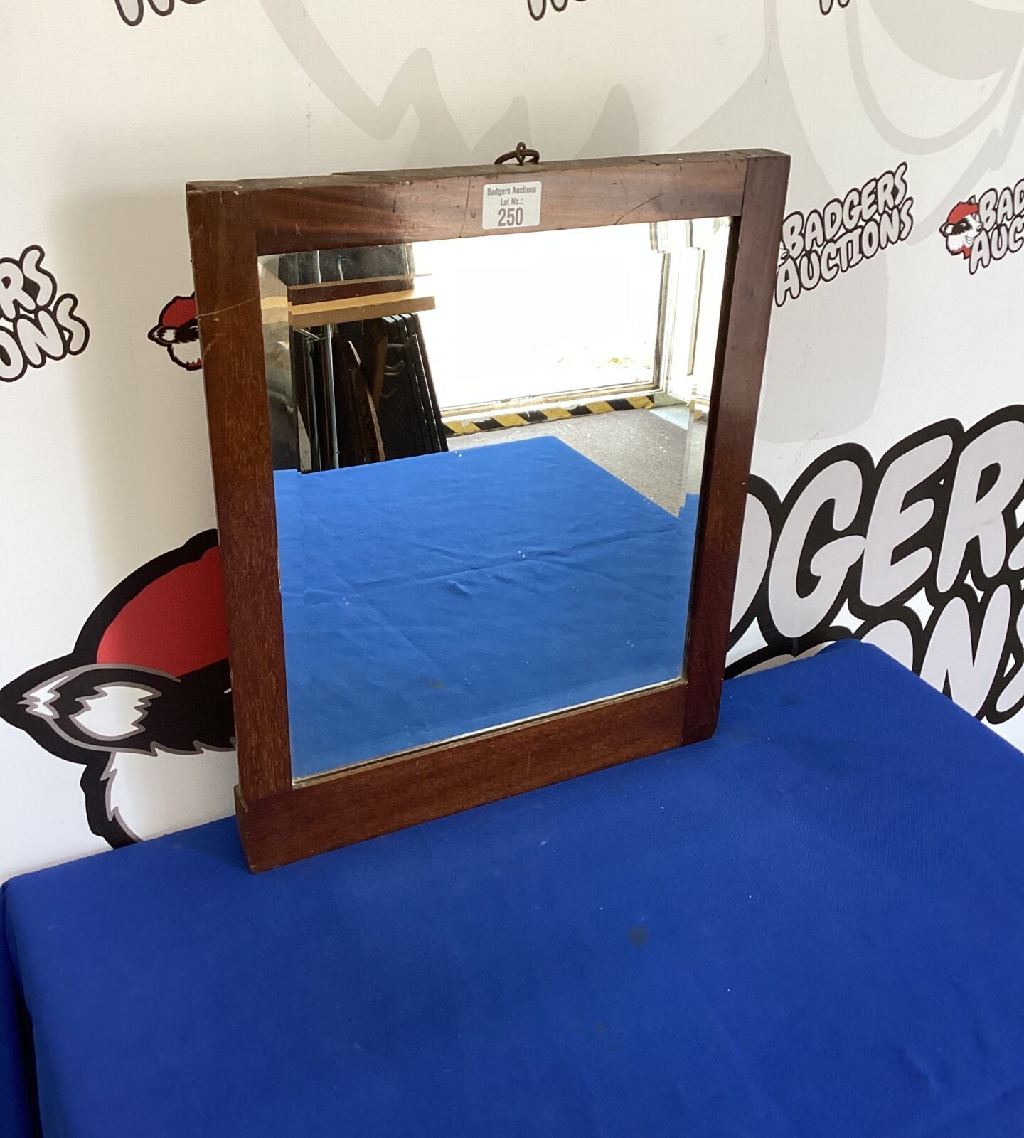 Oak Framed Bevel edge mirror 18” x15”
