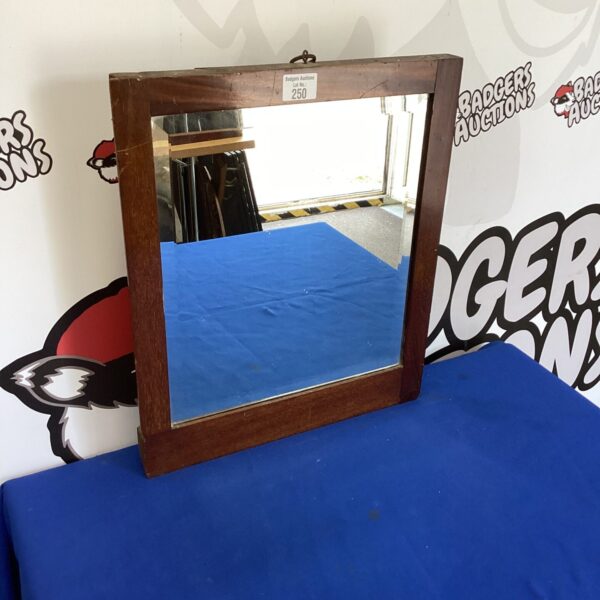 Oak Framed Bevel edge mirror 18” x15”
