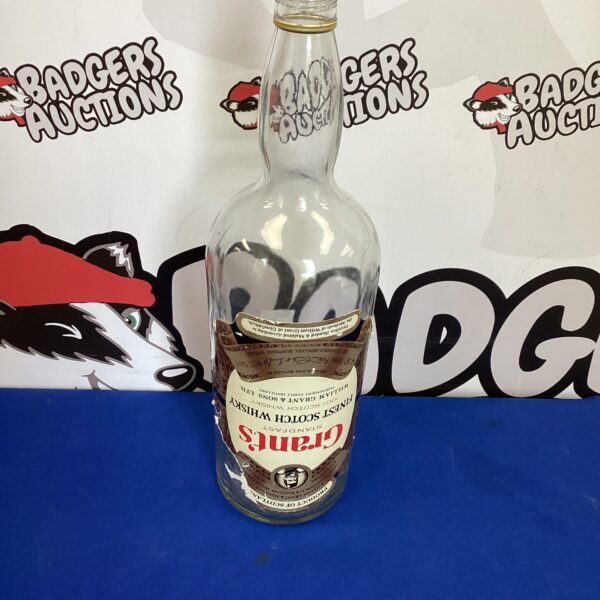 Large Empty Grants Whisky Bottle