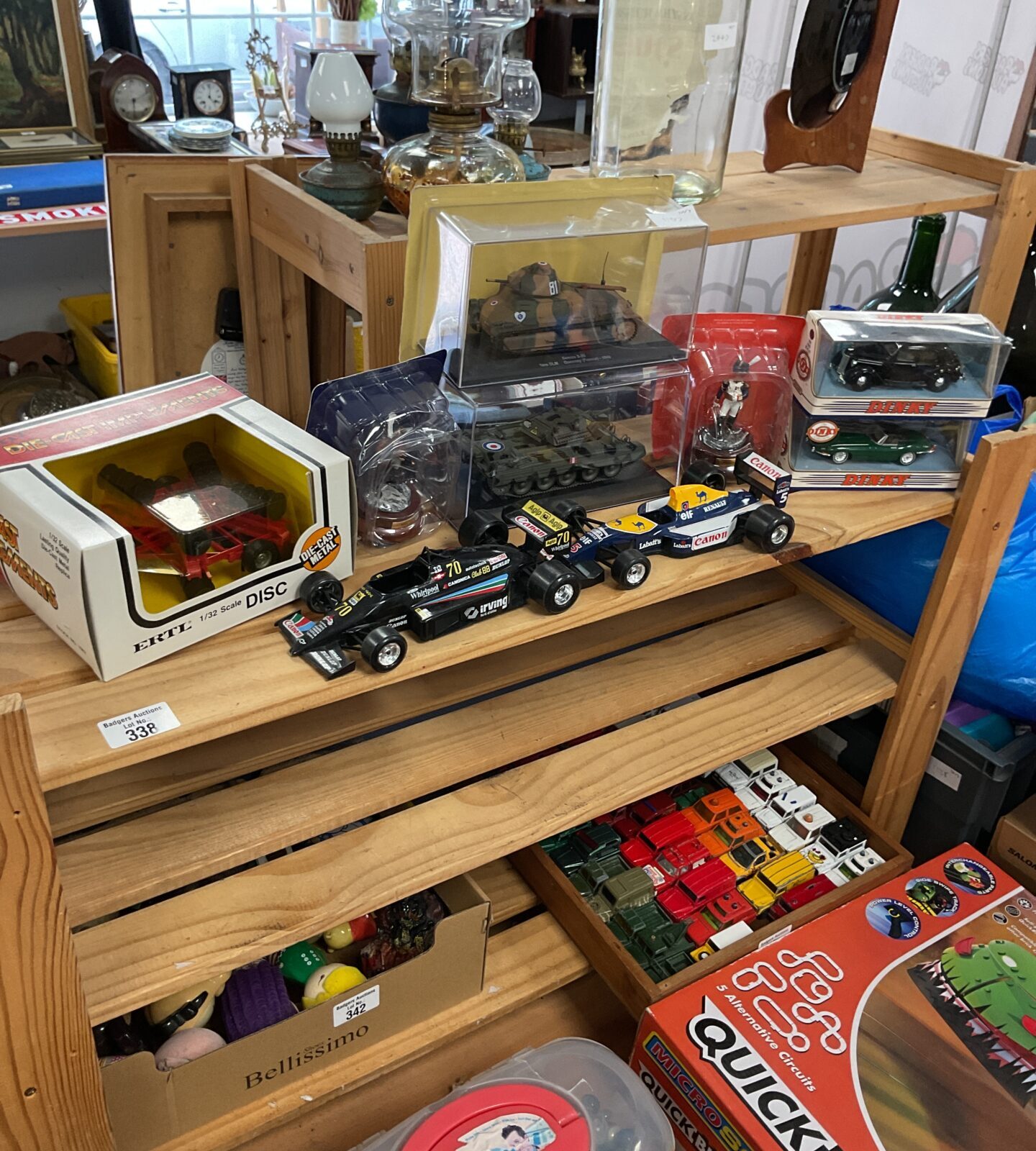Selection of diecast models and lead figures inc dinky and ertl