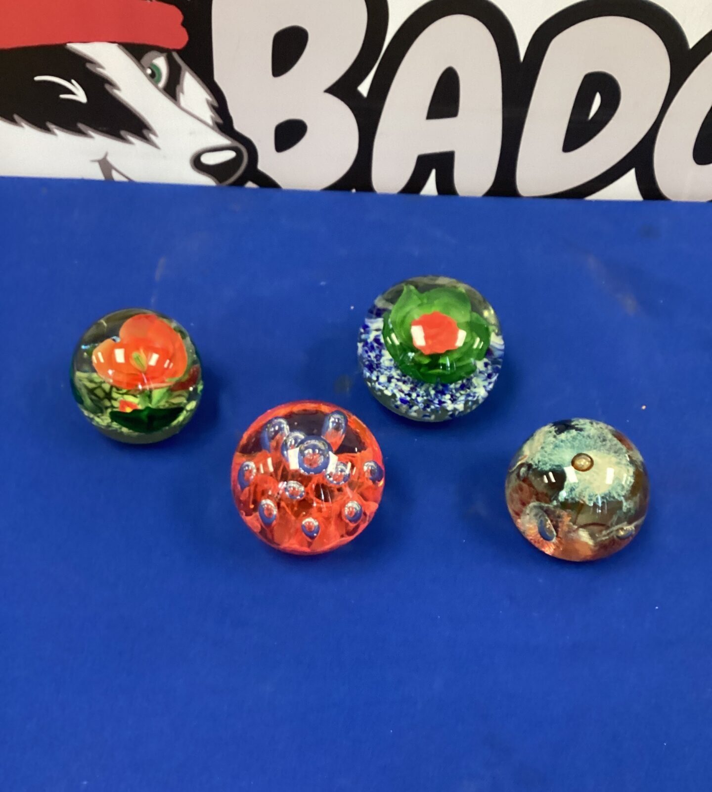 Four  Murano Paperweights