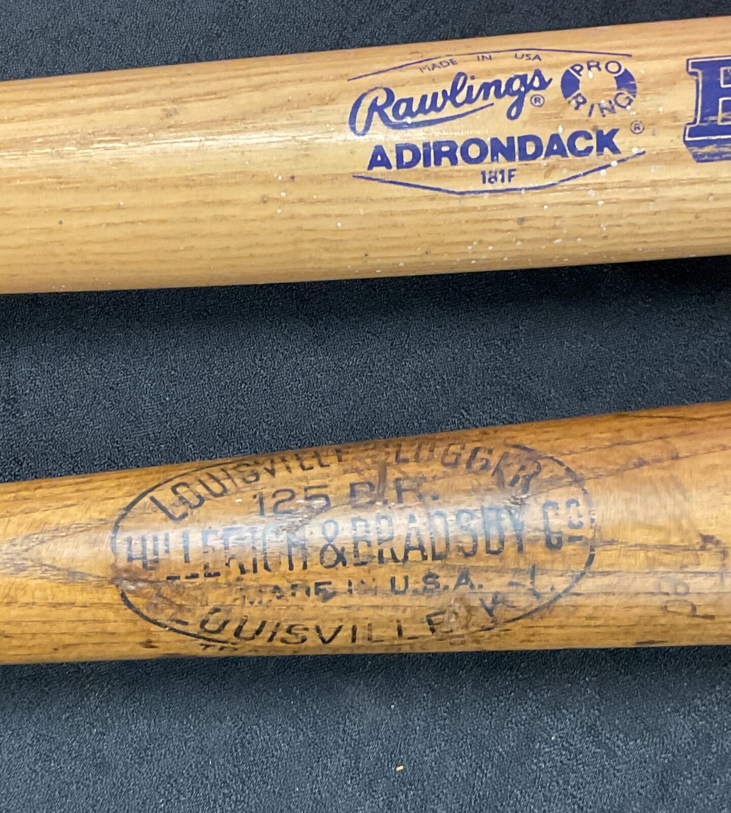 two base ball bats one 1930s Louisville slugger high wycombe baseball team 1939/40 - Image 6