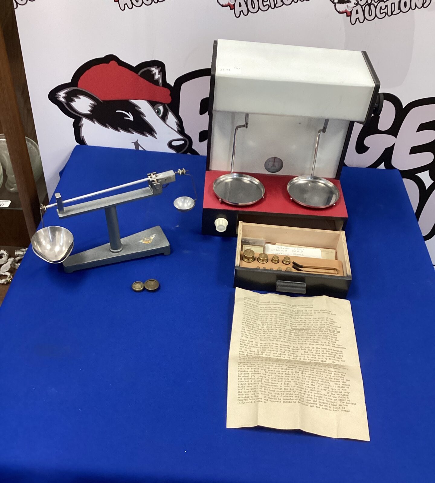 Two sets of Balance Scales with weights inc Auto-Magnetic Vll