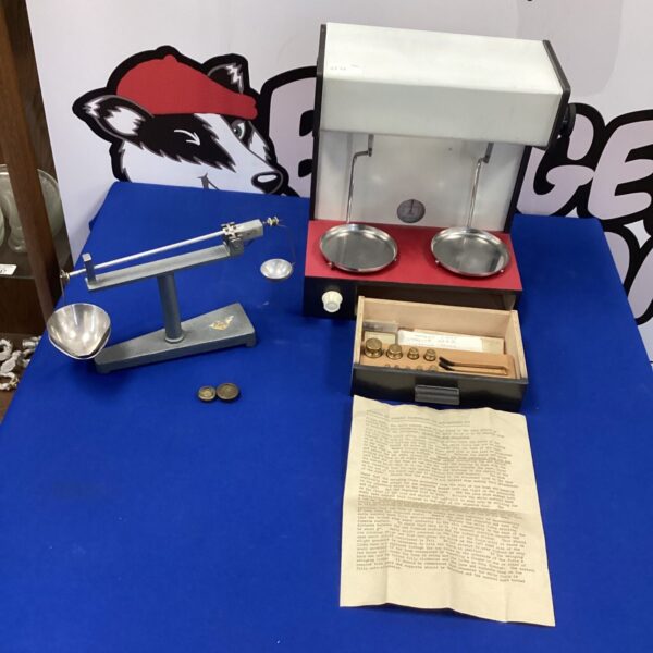 Two sets of Balance Scales with weights inc Auto-Magnetic Vll