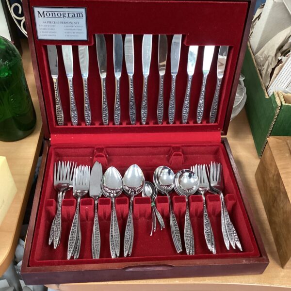 Monogram Cutlery Set in case